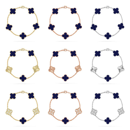 [Sprite Jewelry]New CLOVER 5 MOTIF LAPIS LAZULI BRACELET COLLECTION