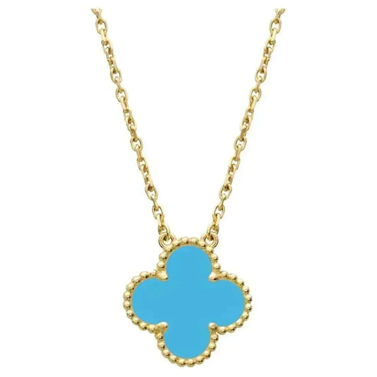 ¡®Sprite Jewelry¡¯CLOVER 15MM VINTAGE TURQUOISE NECKLACE