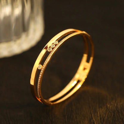 [Sprite Jewelry]Move Romane Diamond Bangle Bracelet