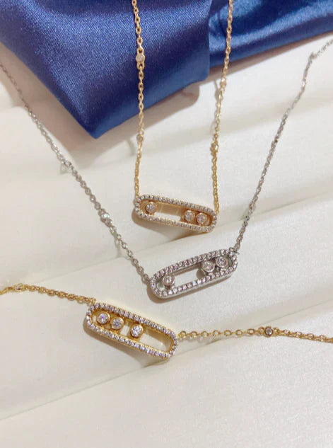 [Sprite Jewelry] MK MOVE FULL DIAMOND NECKLACE