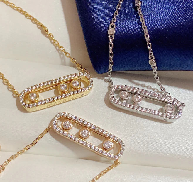[Sprite Jewelry] MK MOVE FULL DIAMOND NECKLACE