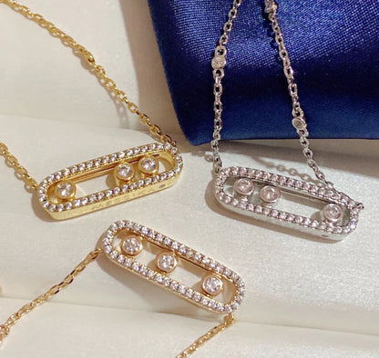 [Sprite Jewelry] MK MOVE FULL DIAMOND NECKLACE