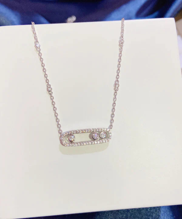 [Sprite Jewelry] MK MOVE FULL DIAMOND NECKLACE