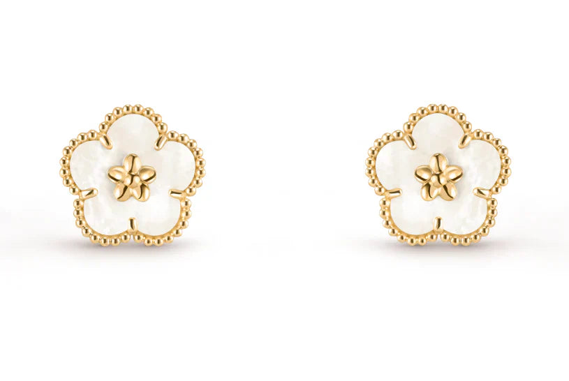 [Sprite Jewelry]LUCKY WHITE MOP EARRINGS