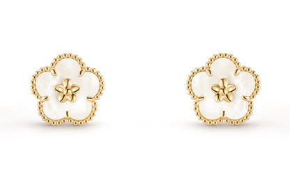 [Sprite Jewelry]LUCKY WHITE MOP EARRINGS