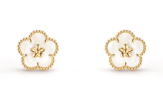 [Sprite Jewelry]LUCKY WHITE MOP EARRINGS