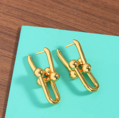 [Sprite Jewelry]TF HORSESHOE BUCKLE EARRINGS