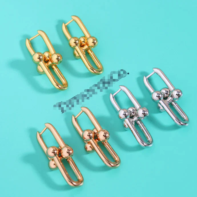[Sprite Jewelry]TF HORSESHOE BUCKLE EARRINGS