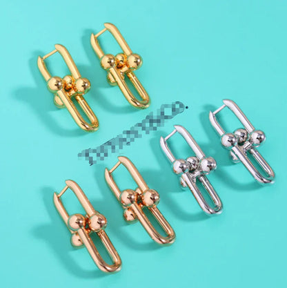 [Sprite Jewelry]TF HORSESHOE BUCKLE EARRINGS