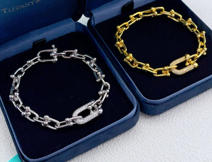 [Sprite Jewelry] TF HORSESHOE BUCKLE DIAMOND BRACELET