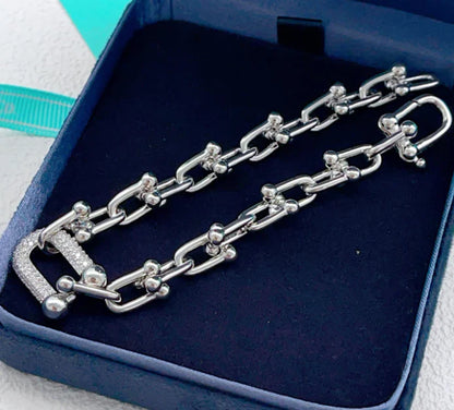 [Sprite Jewelry] TF HORSESHOE BUCKLE DIAMOND BRACELET