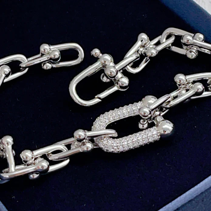 [Sprite Jewelry] TF HORSESHOE BUCKLE DIAMOND BRACELET