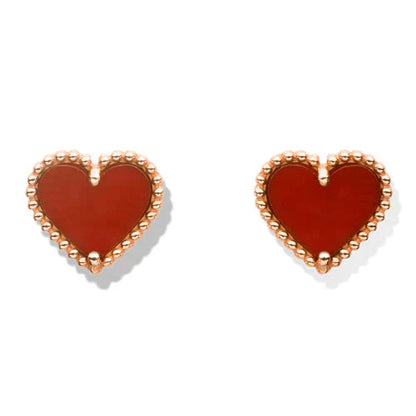¡®Sprite Jewelry¡¯HEART CARNELIAN STUD EARRINGS