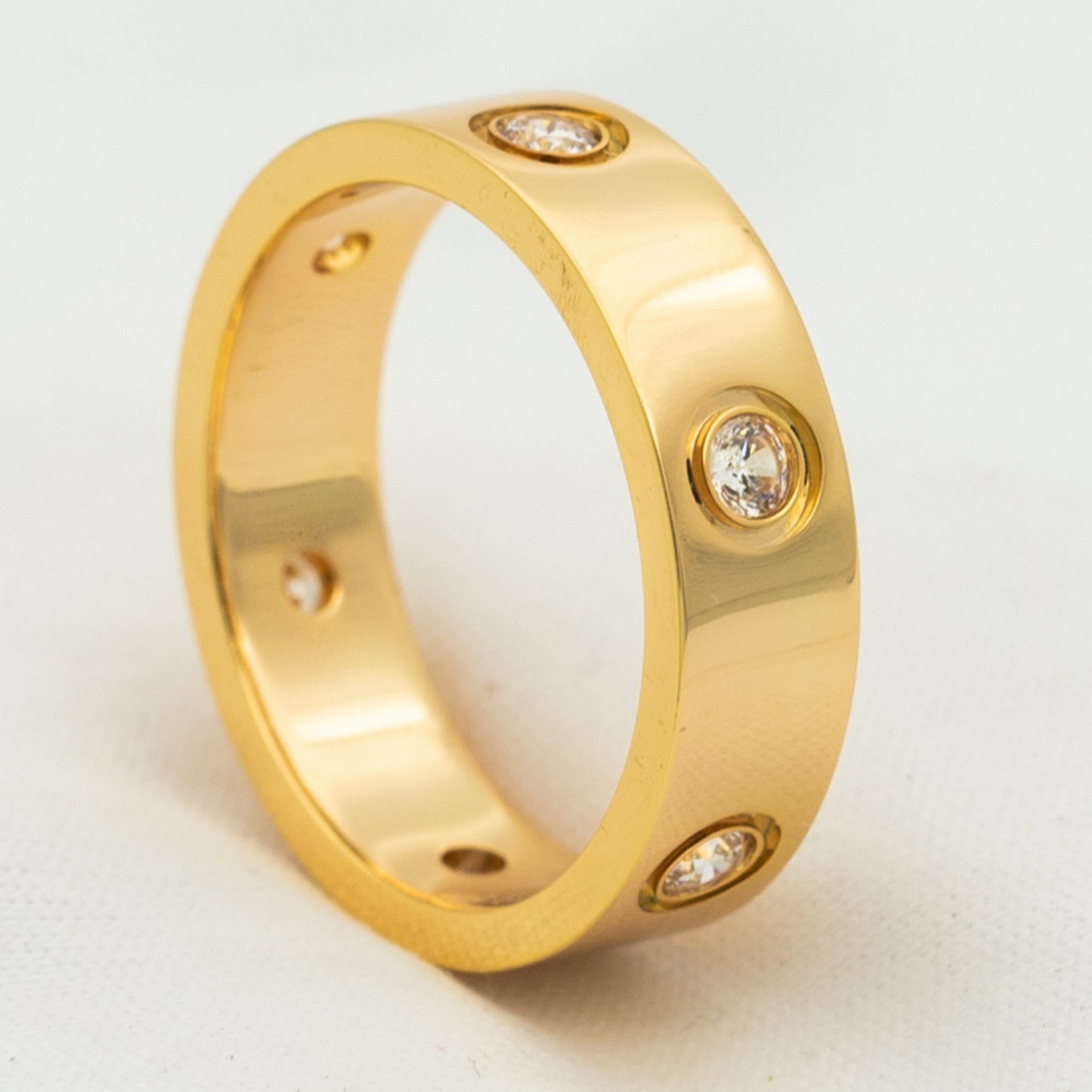 ¡®Sprite Jewelry¡¯LOVE RING 5.5MM 6 DIAMONDS PINK GOLD