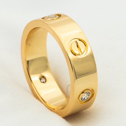 ¡®Sprite Jewelry¡¯LOVE RING 5.5MM 3 DIAMONDS PINK GOLD