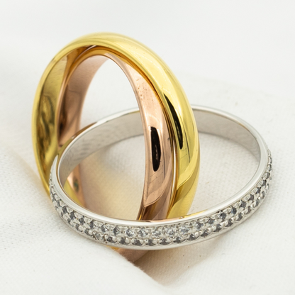 ¡®Sprite Jewelry¡¯TRINITY RING GOLD PINK GOLD SILVER DIAMONDS