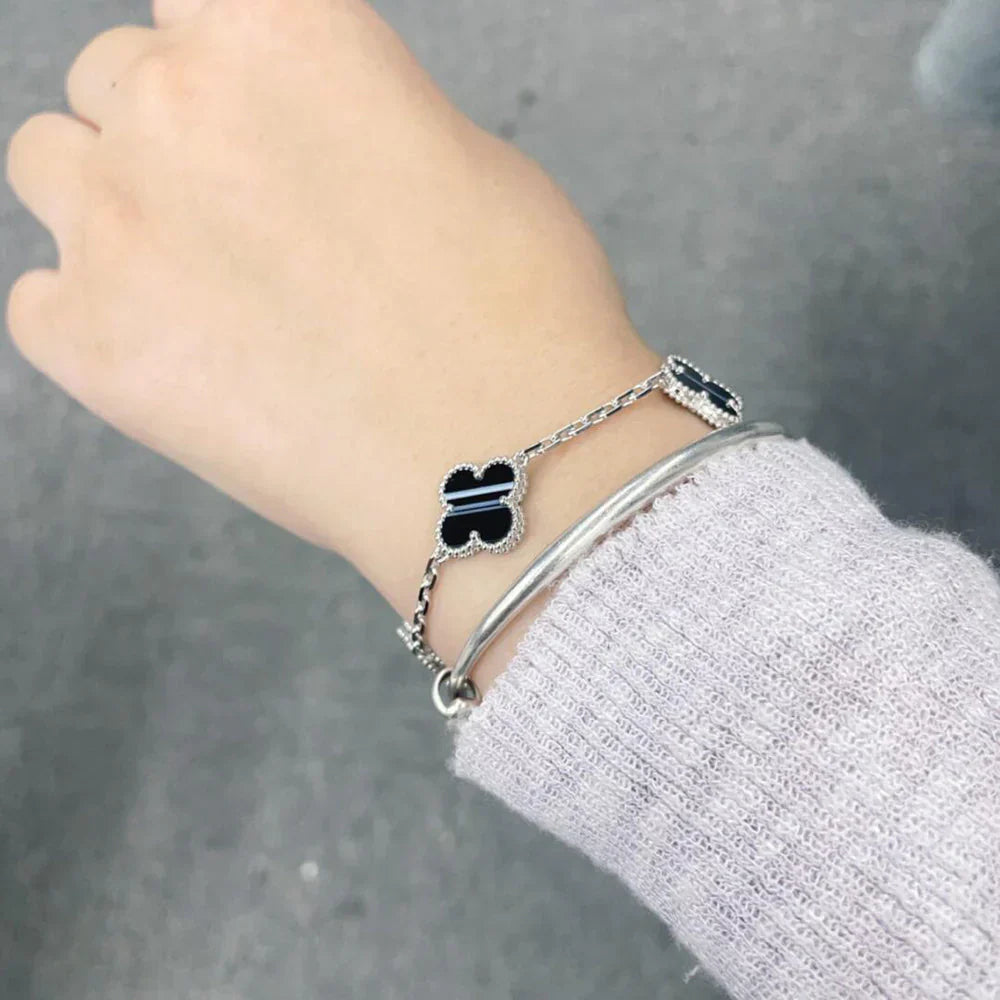 [Sprite Jewelry]New  CLOVER 5 MOTIF PULSAR STONE BRACELET COLLECTION