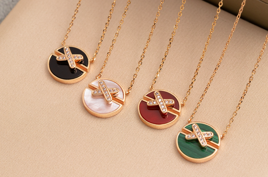 ¡®Sprite Jewelry¡¯JEUX DE PINK GOLD DIAMOND NECKLACE
