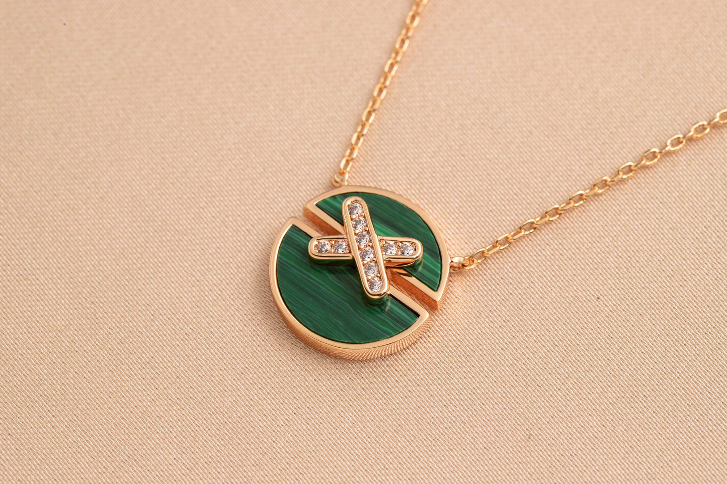 ¡®Sprite Jewelry¡¯JEUX DE PINK GOLD DIAMOND NECKLACE
