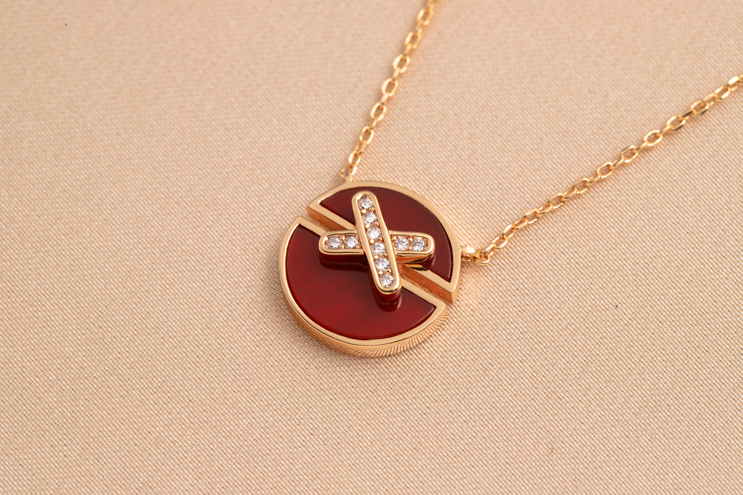 ¡®Sprite Jewelry¡¯JEUX DE PINK GOLD DIAMOND NECKLACE