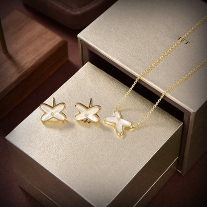 ¡®Sprite Jewelry¡¯JEUX DE WHITE MOP GOLD DIAMOND EARRINGS