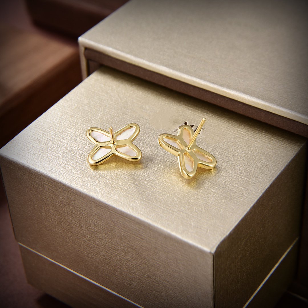 ¡®Sprite Jewelry¡¯JEUX DE WHITE MOP GOLD DIAMOND EARRINGS
