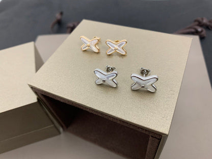 ¡®Sprite Jewelry¡¯JEUX DE WHITE MOP SILVER DIAMOND EARRINGS