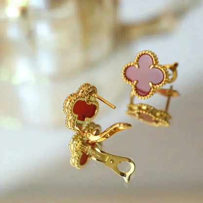 ¡®Sprite Jewelry¡¯CLOVER MEDIUM 1 MOTIFS CARNELIAN  EARRINGS