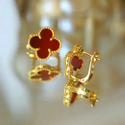 ¡®Sprite Jewelry¡¯CLOVER MEDIUM 1 MOTIFS CARNELIAN  EARRINGS