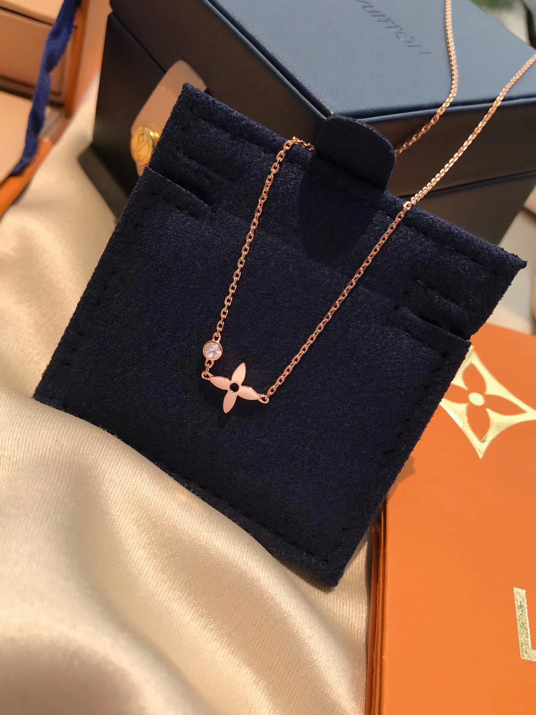 ¡®Sprite Jewelry¡¯BLOSSOM PENDANT PINK GOLD AND DIAMOND