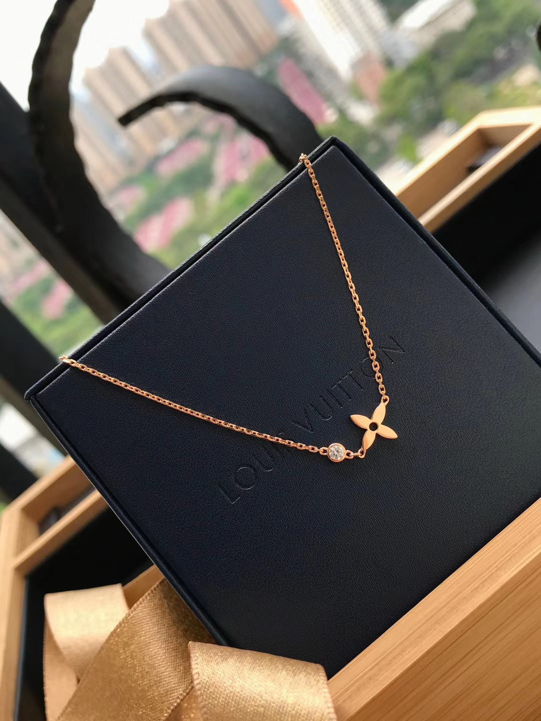 ¡®Sprite Jewelry¡¯BLOSSOM PENDANT PINK GOLD AND DIAMOND