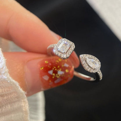 [Sprite Jewelry]MY TWIN TOI & MOI SILVER DIAMOND RING
