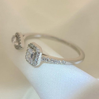 [Sprite Jewelry]MY TWIN TOI & MOI SILVER DIAMOND RING