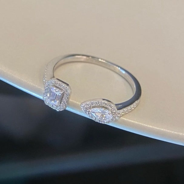 [Sprite Jewelry]MY TWIN TOI & MOI SILVER DIAMOND RING