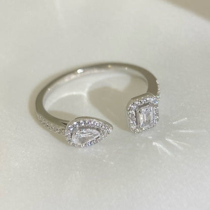 [Sprite Jewelry]MY TWIN TOI & MOI SILVER DIAMOND RING
