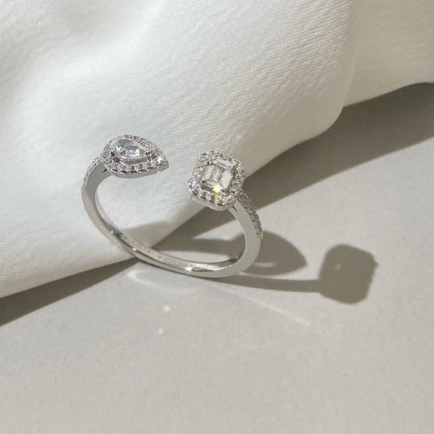 [Sprite Jewelry]MY TWIN TOI & MOI SILVER DIAMOND RING