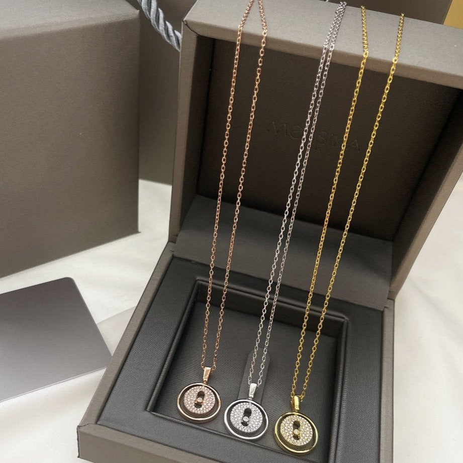 [Sprite Jewelry]LUCKY MOVER PM PAVED NECKLACE