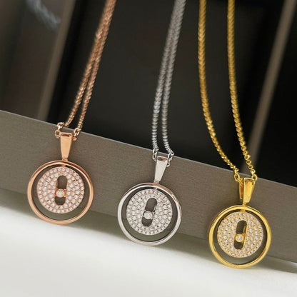 [Sprite Jewelry]LUCKY MOVER PM PAVED NECKLACE