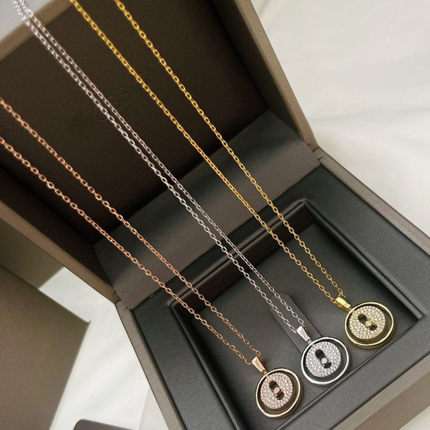 [Sprite Jewelry]LUCKY MOVER PM PAVED NECKLACE