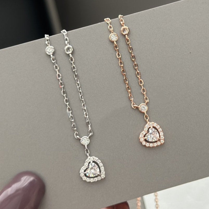 [Sprite Jewelry]JOY HEART DIAMOND NECKLACE