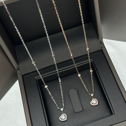 [Sprite Jewelry]JOY HEART DIAMOND NECKLACE