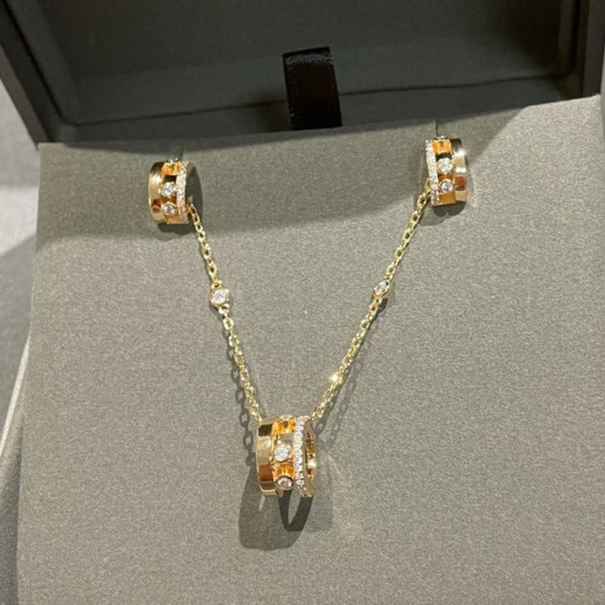 [Sprite Jewelry]CHAIN MOVE ROMANE PEDAND NECKLACE