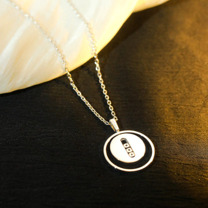[Sprite Jewelry]LUCKY MOVE MM SILVER DIAMOND NECKLACE