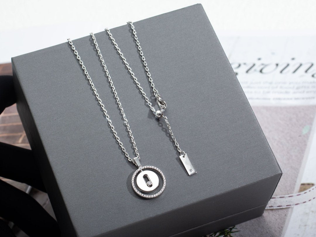 [Sprite Jewelry]LUCKY MOVE PM NECKLACE SILVER DIAMOND