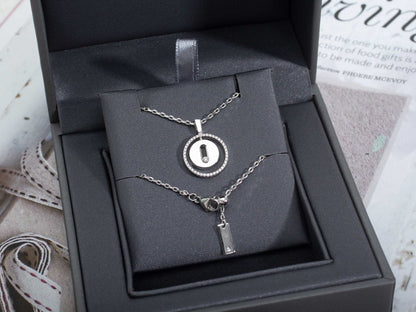 [Sprite Jewelry]LUCKY MOVE PM NECKLACE SILVER DIAMOND