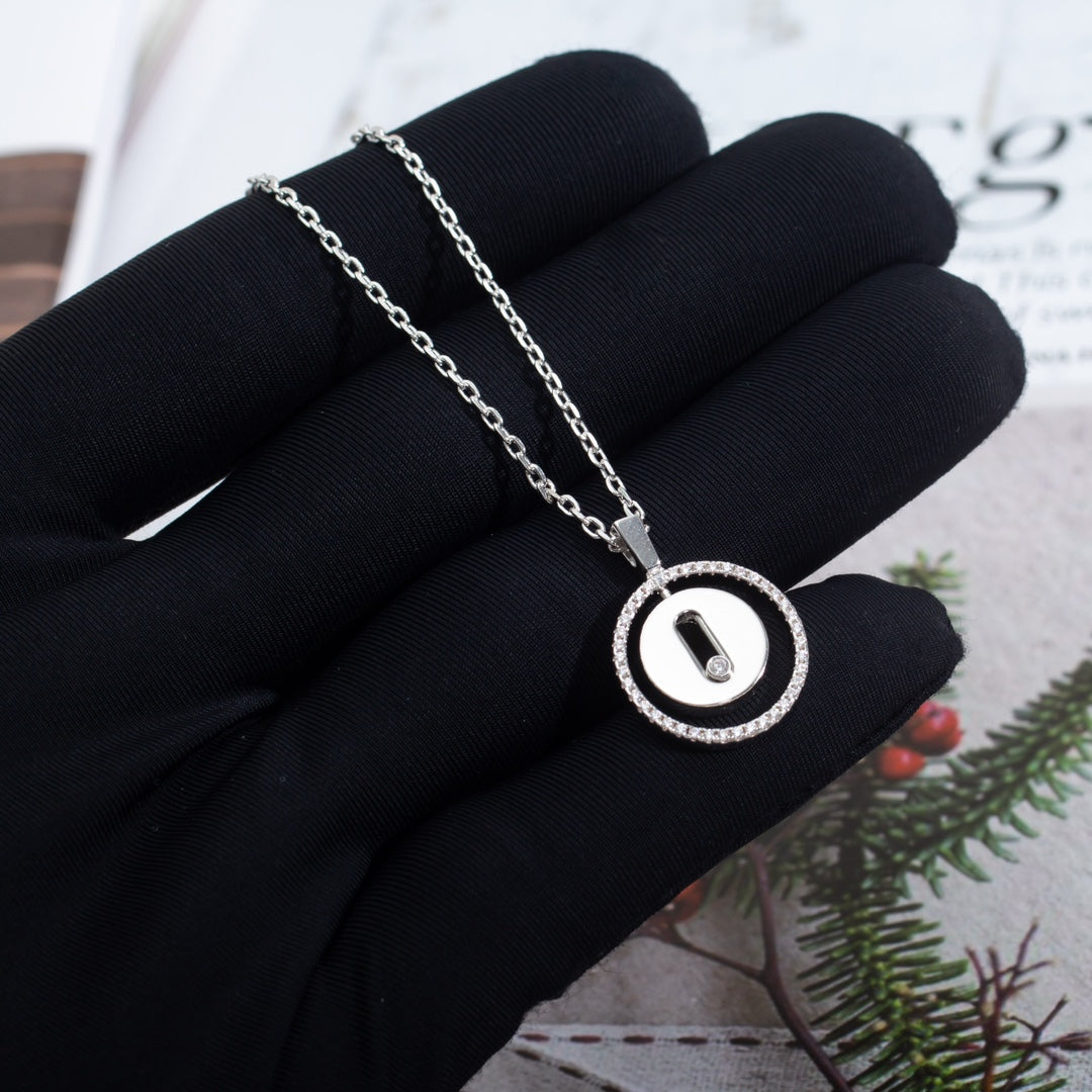 [Sprite Jewelry]LUCKY MOVE PM NECKLACE SILVER DIAMOND