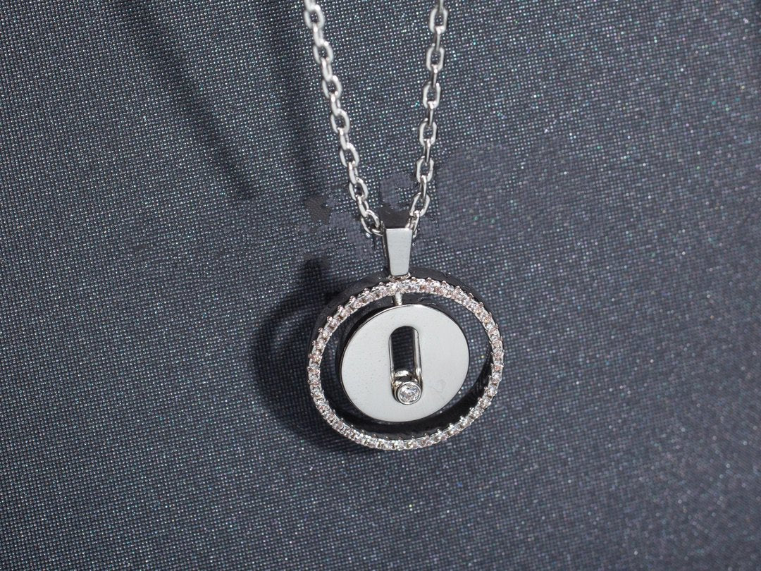 [Sprite Jewelry]LUCKY MOVE PM NECKLACE SILVER DIAMOND