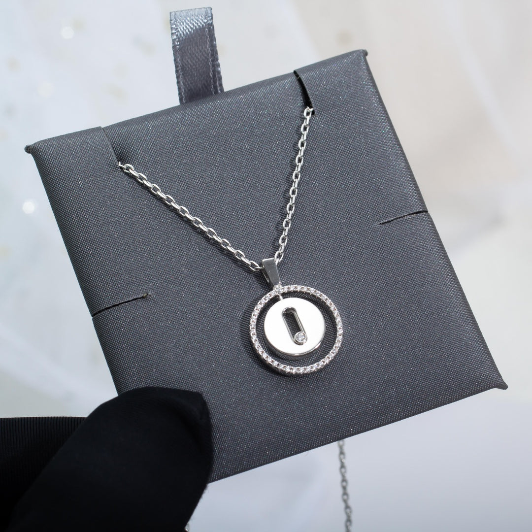 [Sprite Jewelry]LUCKY MOVE PM NECKLACE SILVER DIAMOND