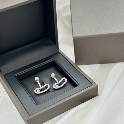 [Sprite Jewelry]MOVE UNO SILVER DIAMOND EARRINGS