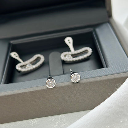 [Sprite Jewelry]MOVE UNO SILVER DIAMOND EARRINGS